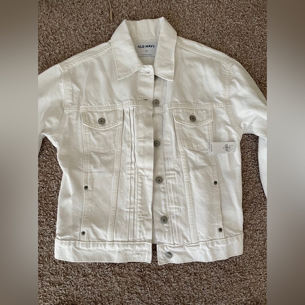 Old Navy White Denim Jacket